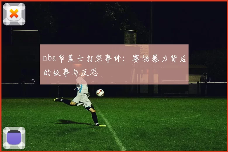 nba华莱士打架事件：赛场暴力背后的故事与反思